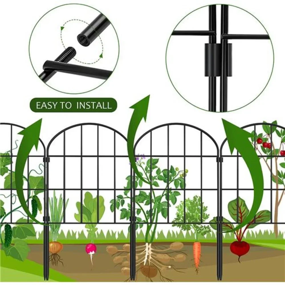Decorative Garden Fence No Dig Fencing 12 Pack, 10ft (L) x 24in (H)